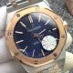 Perfect Replica Audemars Piguet Royal Oak Two Tone Rose Gold Blue Face Watches (4)_th.jpg